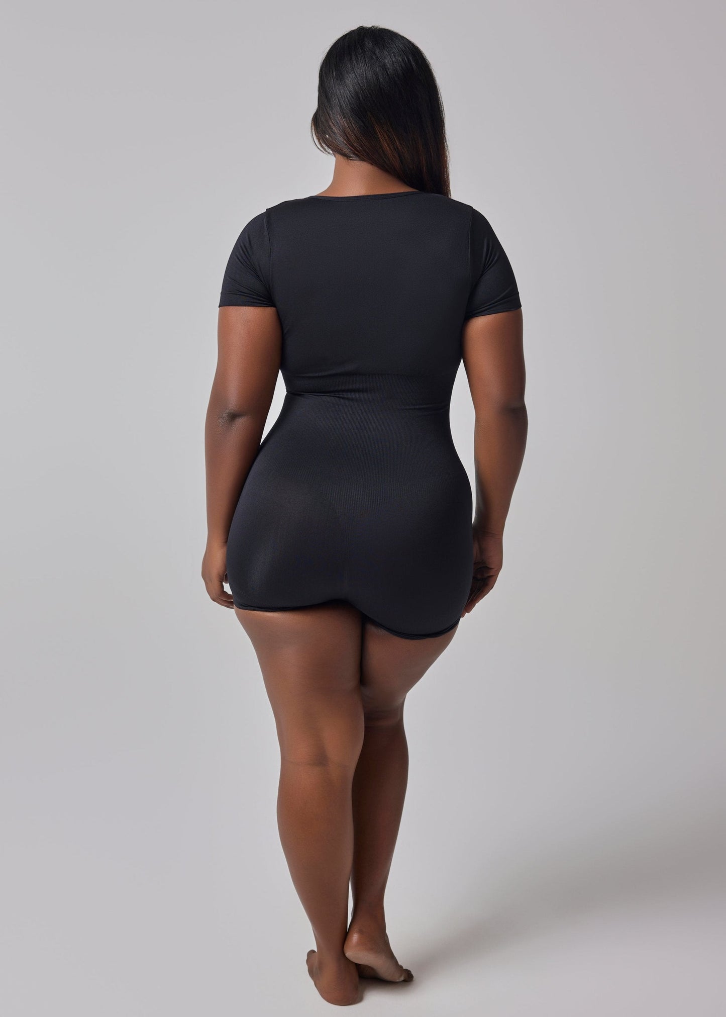 Cap Sleeves Playsuit Bodyshaper