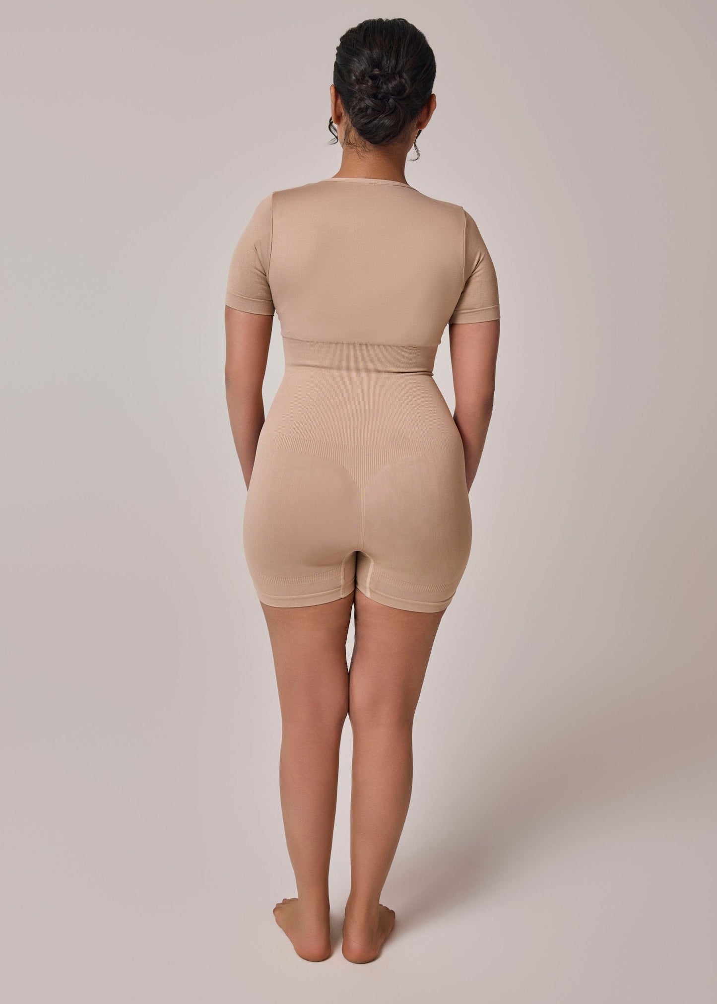 Cap Sleeves Playsuit Bodyshaper